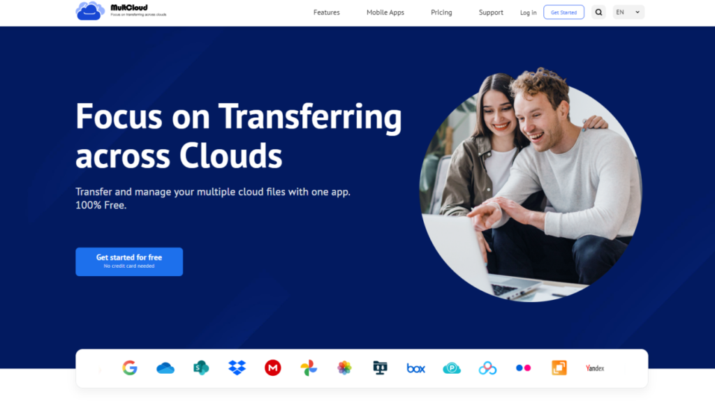 Best Free Cloud to Cloud Data Transfer Service - MultCloud