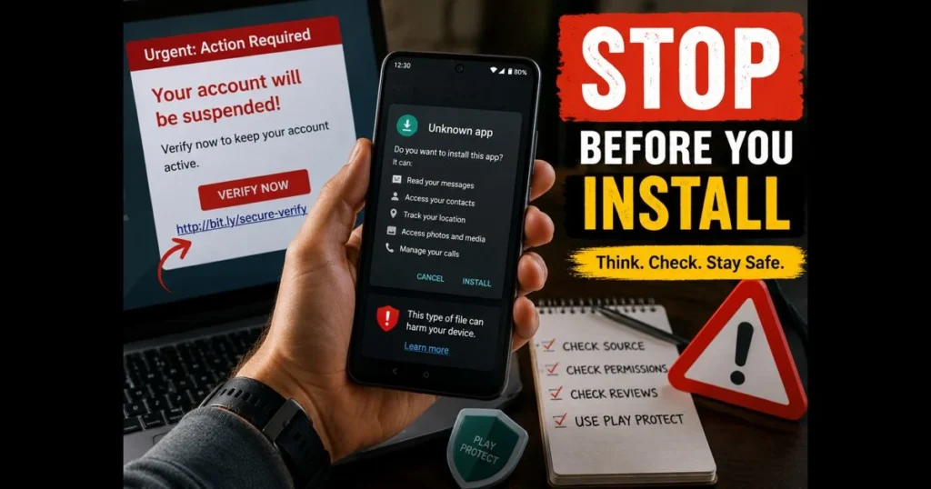 fake apps / unsafe APK downloads